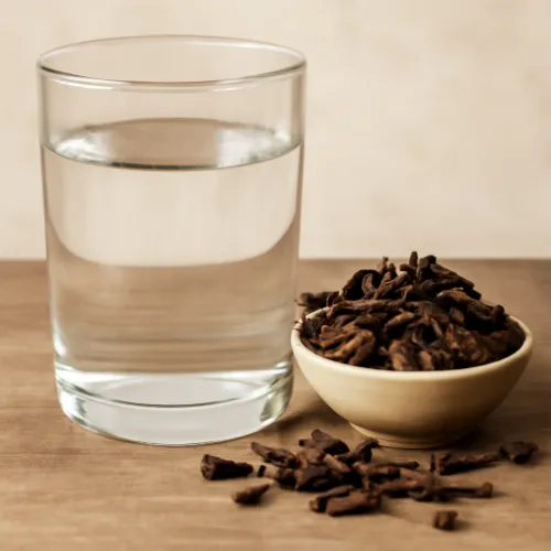 Drinking cloves with water